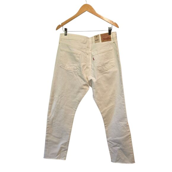 LEVI'S 501 Original Distressed Straight Leg Jeans  32X30 White - Picture 4 of 4